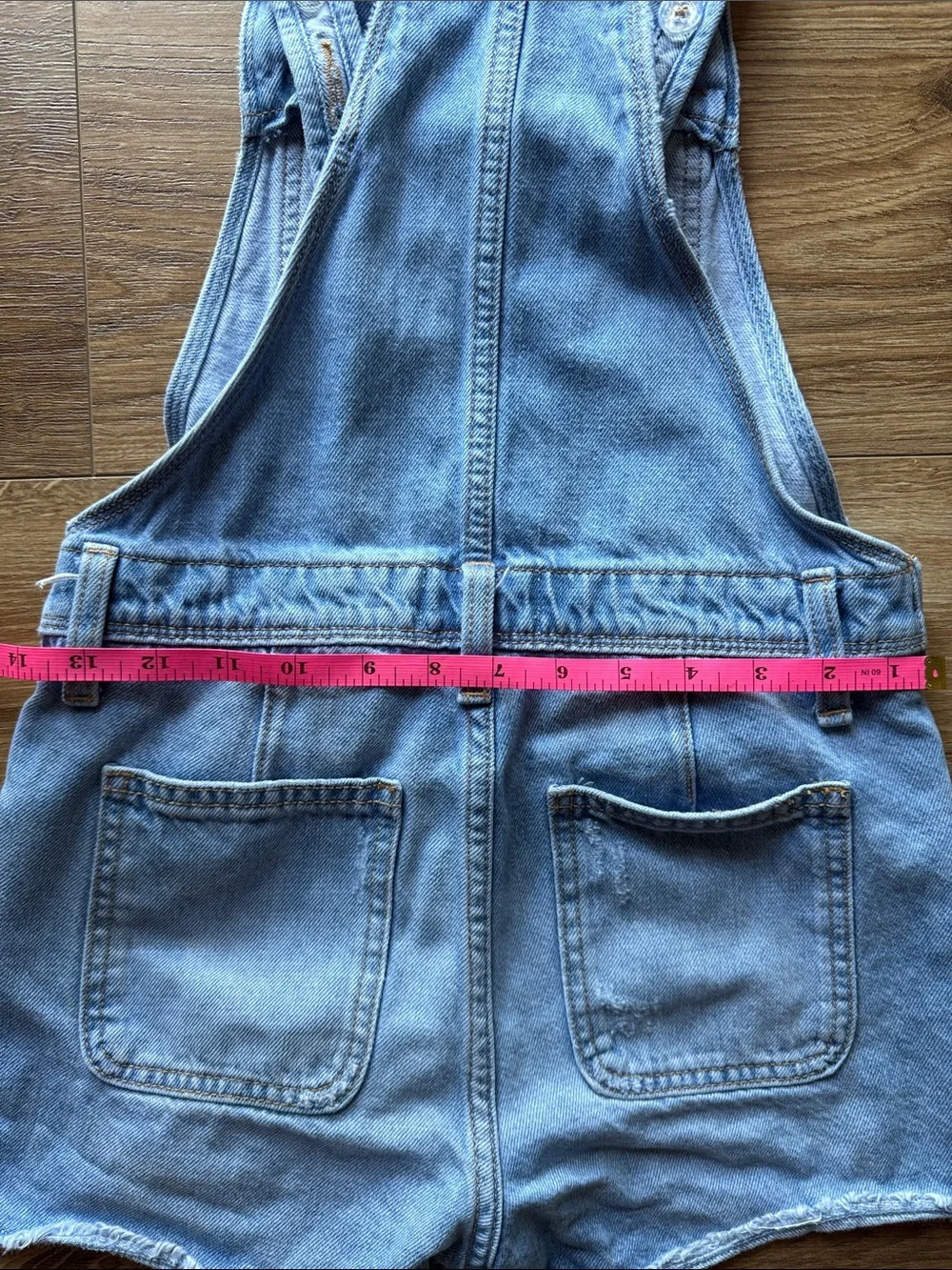 Old Navy Light Blue Denim Short Overalls